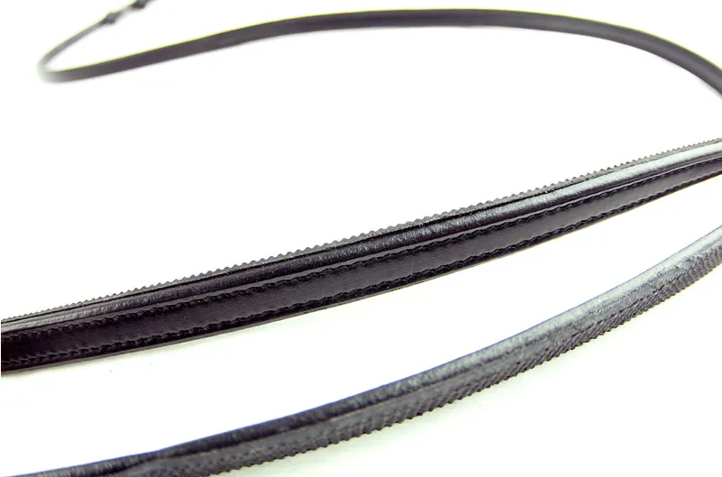 Dever Ascot Reins Dressage 5/8in Full Black